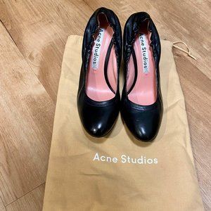 New Acne Studios Ruched Heel Pump